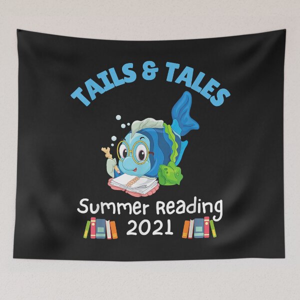 Item preview, Tails And Tales Summer Reading 2021 Fish Book Lovers designed and sold by adrianajaue.