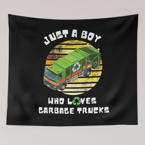 Item preview, Just a boy who loves garbage trucks designed and sold by Str8like dattshirts.
