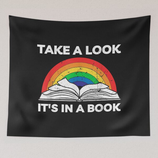 Item preview, take a look it's in a book reading vintage retro rainbow designed and sold by adrianajaue.