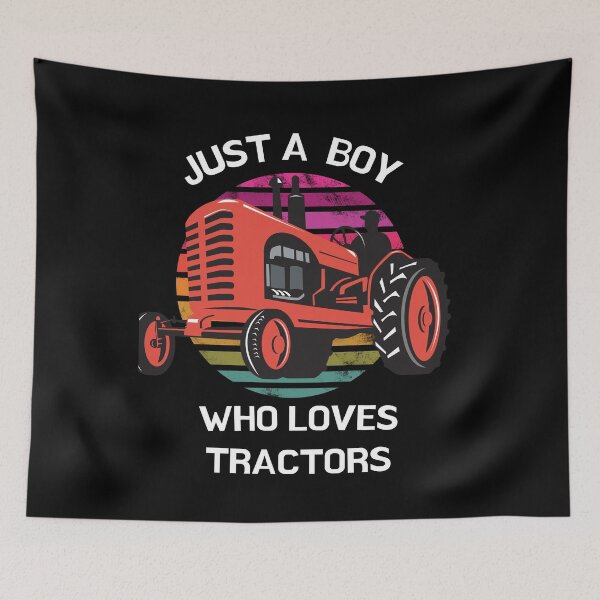 Item preview, Just a boy who loves tractors designed and sold by Str8like dattshirts.
