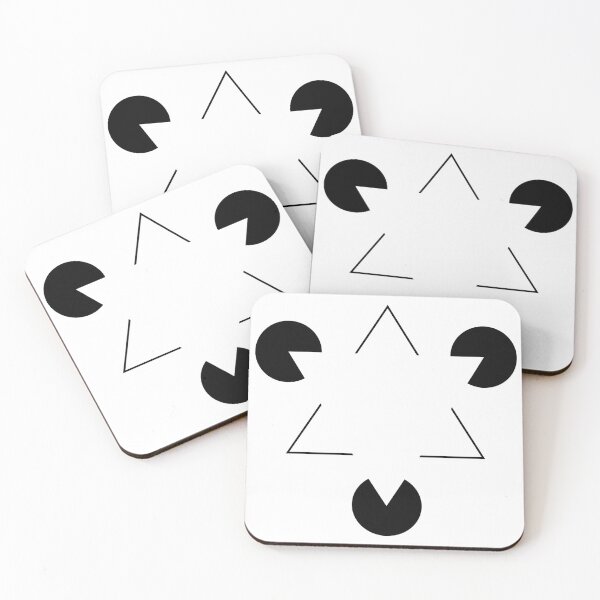 Item preview, Kanizsa Triangle Optical Illusion  designed and sold by Happy Puppy Print On Demand.
