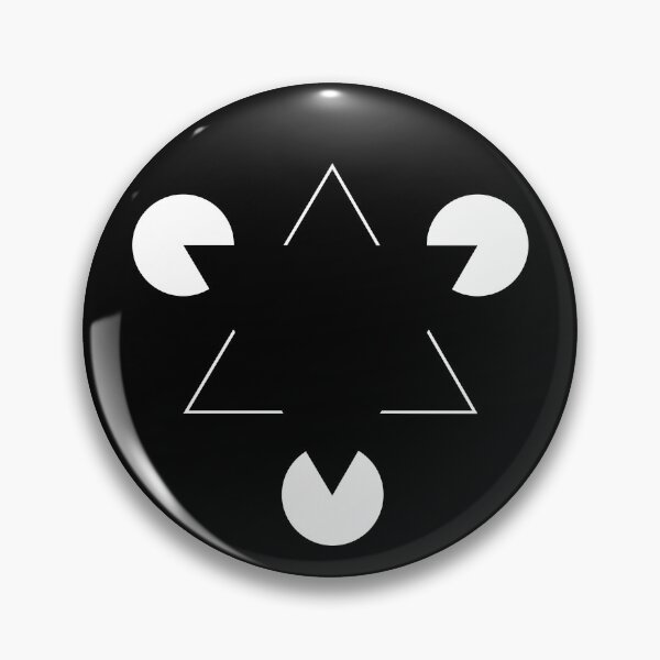 Item preview, Kanizsa Triangle Optical Illusion  designed and sold by Happy Puppy Print On Demand.