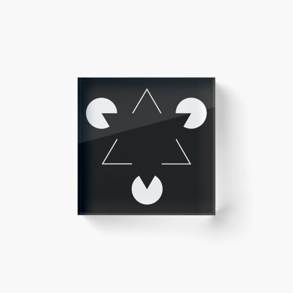 Item preview, Kanizsa Triangle Optical Illusion  designed and sold by Happy Puppy Print On Demand.