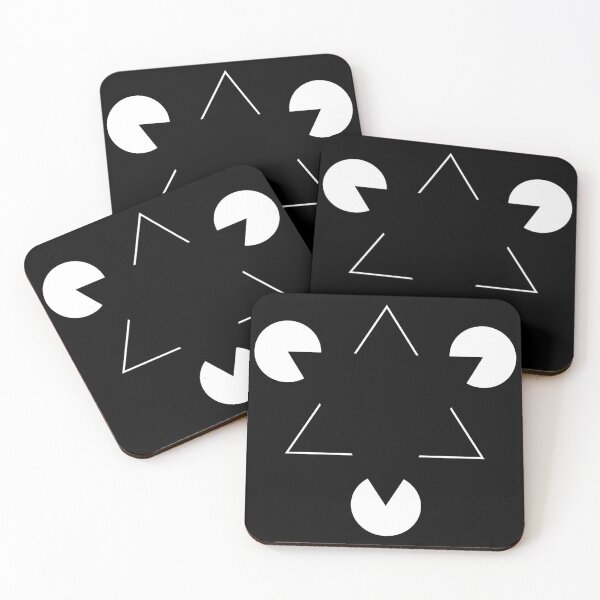 Item preview, Kanizsa Triangle Optical Illusion  designed and sold by Happy Puppy Print On Demand.