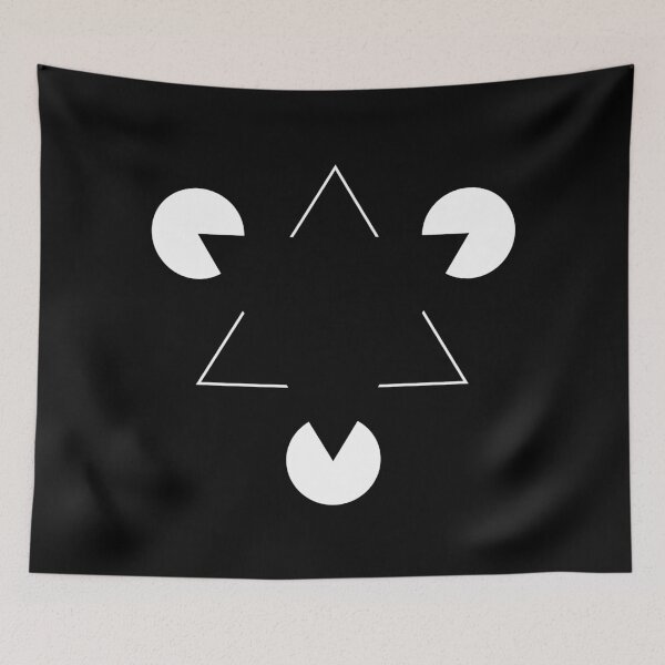 Item preview, Kanizsa Triangle Optical Illusion  designed and sold by Happy Puppy Print On Demand.