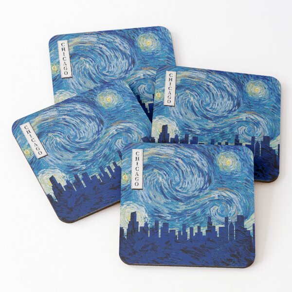 Item preview, Chicago Van Gogh Starry Night designed and sold by DFerraz.