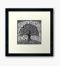 Black Line No. 3 Gerahmtes Wandbild