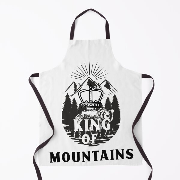 Item preview, King of mountains - camping good, mountains are my life, camping sunset, hill side, designed and sold by mr&mrsmalik malik.