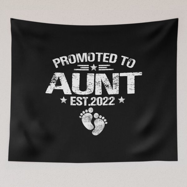 Item preview, Retro Promoted To Aunt Est 2022 Funny First Aunt designed and sold by AidanCliftont.