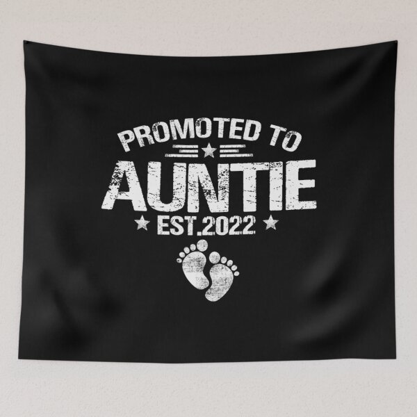 Item preview, Retro Promoted To Auntie Est 2022 Funny First designed and sold by AidanCliftont.