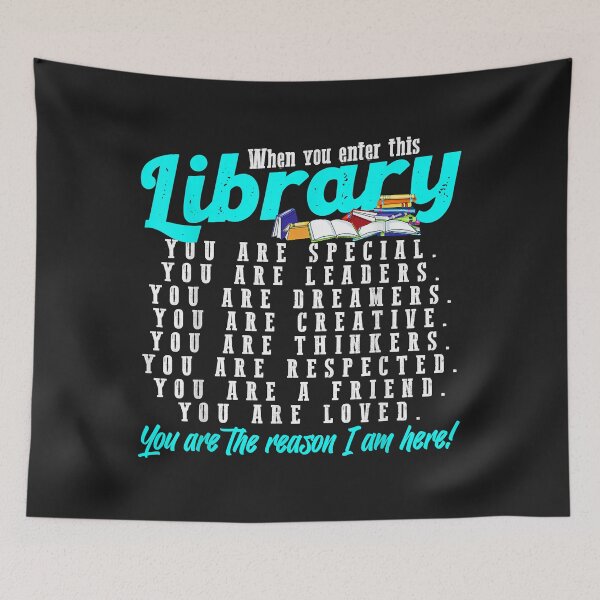 Item preview, When You Enter This Library Reading Book Worms Reader Quotes designed and sold by adrianajaue.
