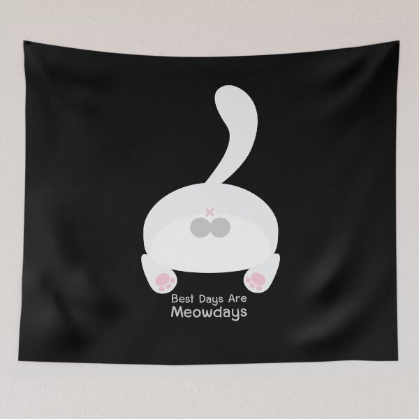 Item preview, Best Days Are Meowdays with Turkish Angora designed and sold by Babadollcraft.