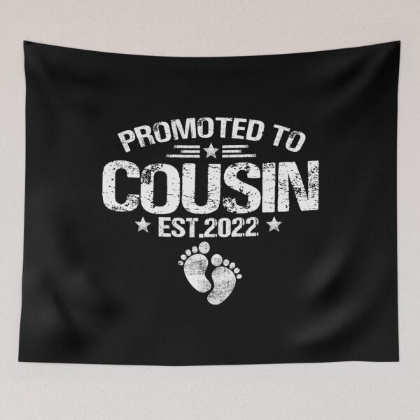 Item preview, Retro Promoted To Cousin Est 2022 Funny First designed and sold by AidanCliftont.