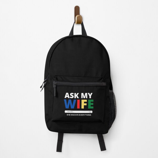 Item preview, Ask My Wife She Knows Everything Quote designed and sold by mirzadesign.