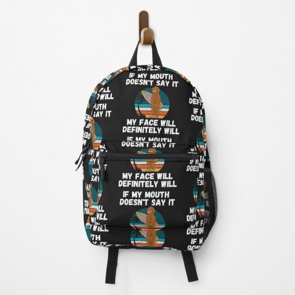 Item preview, If my Mouth doesnt say it my face definitely will (Surfing Bigfoot) designed and sold by UnboundFull.