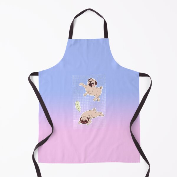 Item preview, cute sleeping chibi dog pug designed and sold by opalsunsetart.