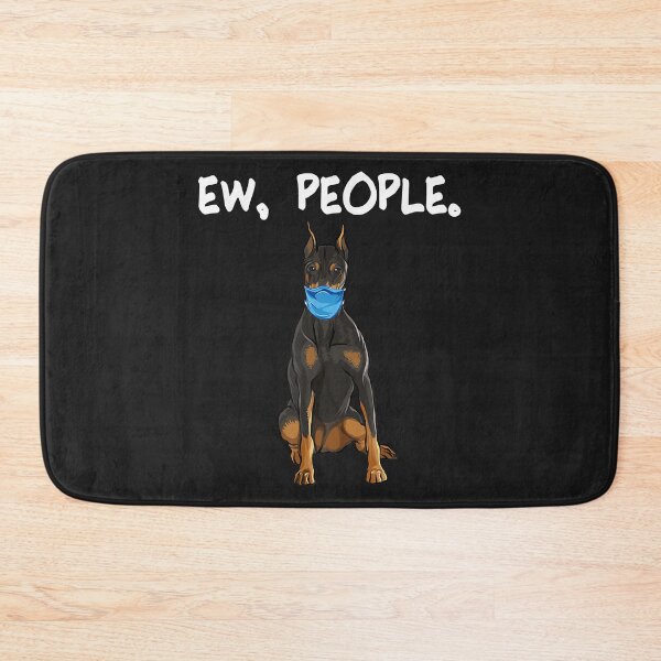 Item preview, Doberman Pinscher Ew People Dog Wearing Face Mask designed and sold by kerricqkat.