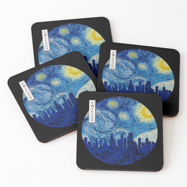 Item preview, Chicago Starry Night Van Gogh Circle designed and sold by DFerraz.