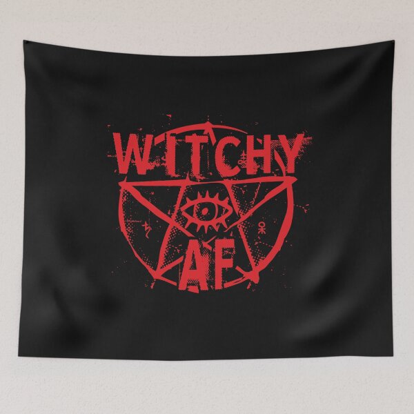 Item preview, Witchy AF Tarot Halloween spooky witch costume pentagram star designed and sold by alenaz.