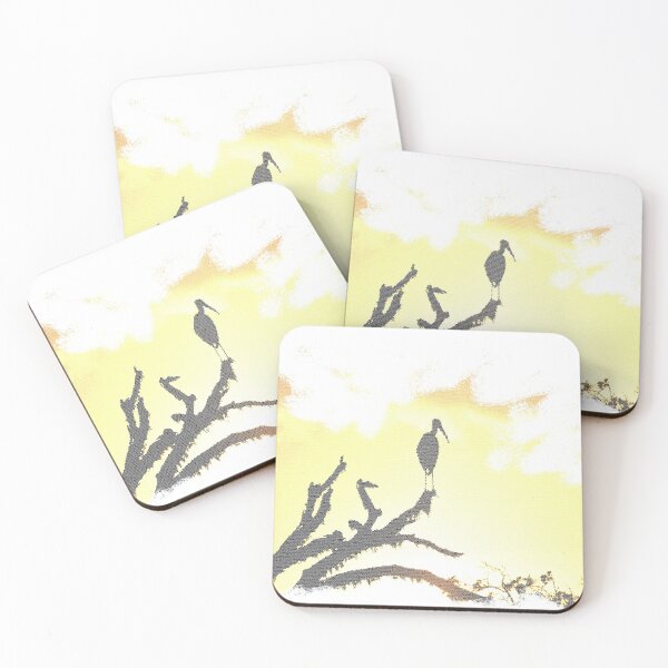 Item preview, painted stork designed and sold by ParadiseTrails.