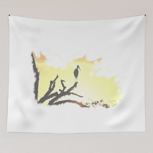 Item preview, painted stork designed and sold by ParadiseTrails.