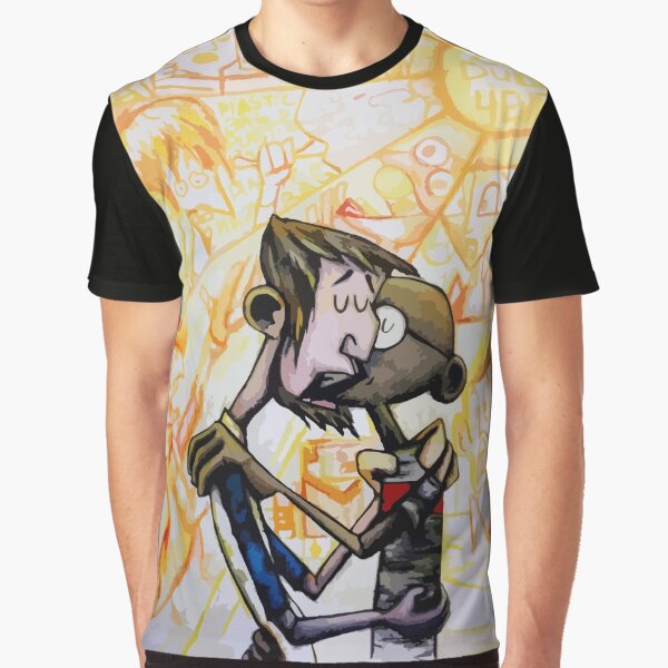 Vista previa del artículo con la obra «Abe y Gandhi Kiss Clone High», diseñado y vendido por deerexArt.