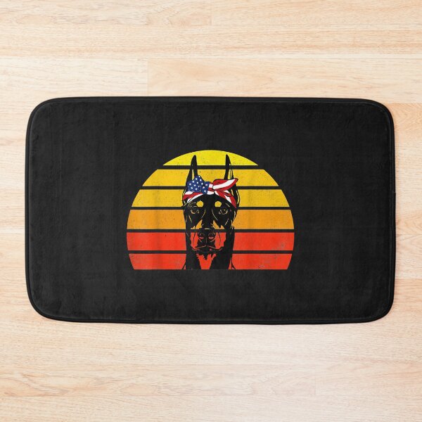 Item preview, Doberman Pinscher USA flag bandana 4th july Vintage designed and sold by kerricqkat.