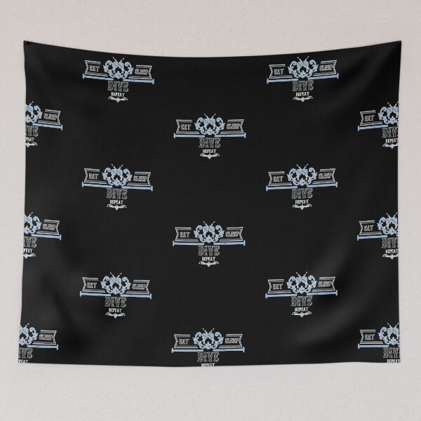 Item preview, Eat Sleep Dive Repeat Diver Scuba Diving Sports Hobby designed and sold by AndiHK.