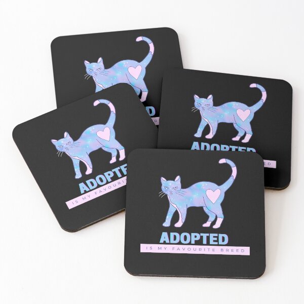 Item preview, Adopted is my favourite breed - opalescent cat designed and sold by opalsunsetart.