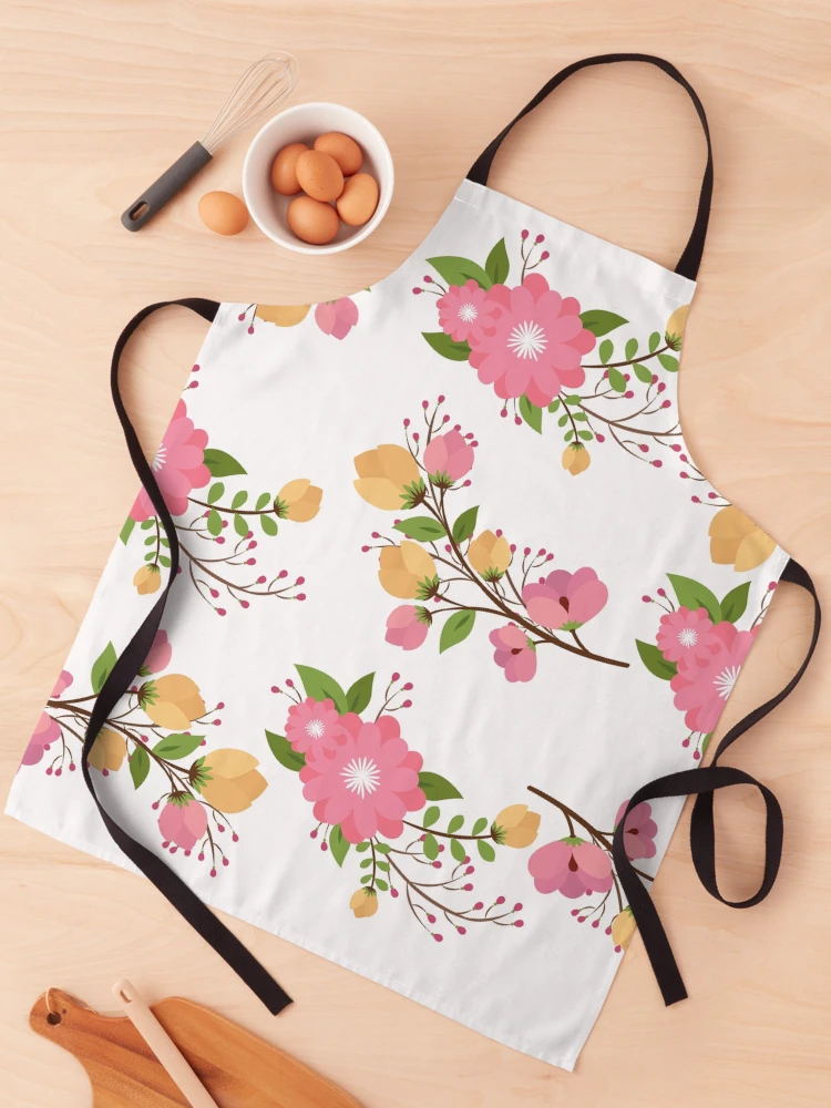 Thumbnail 1 of 6, Apron, Flower pattern designed and sold by DISAMART.