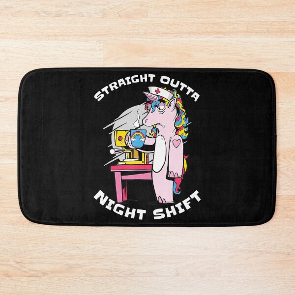 Item preview, Straight Outta Night Shift Nurse Unicorn Coffee designed and sold by AidanCliftont.