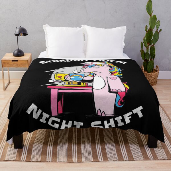 Item preview, Straight Outta Night Shift Nurse Unicorn Coffee designed and sold by AidanCliftont.