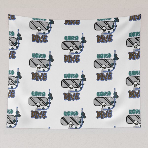 Item preview, Born to Dive Diver Scuba Diving Sports Hobby designed and sold by AndiHK.