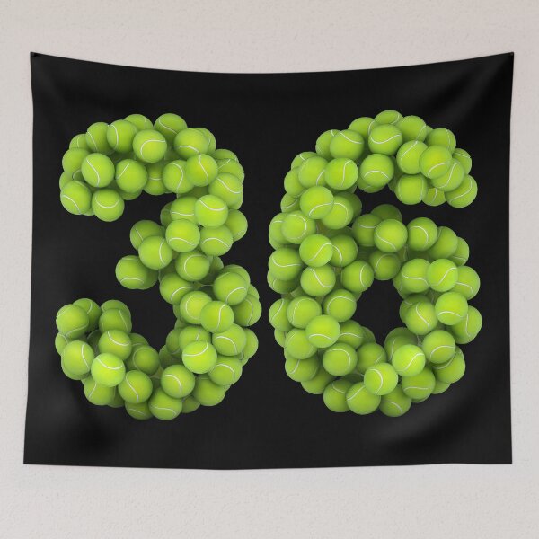 Item preview, Tennis Player Number 36 - Tennis Sports thirty-six Game Set Match 36 designed and sold by elhefe.