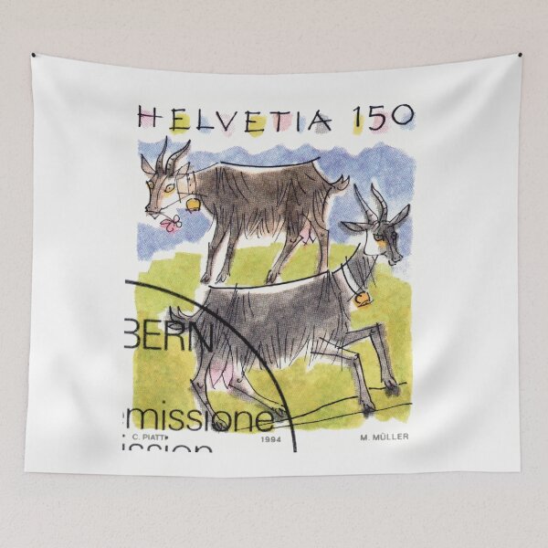 Item preview, 1994 Switzerland Goats Postage Stamp designed and sold by retrographics.