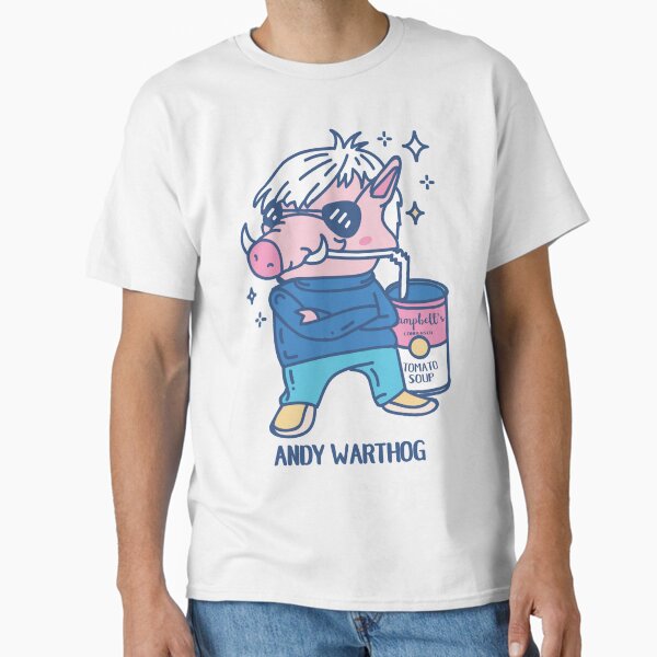 Andy Warthog funny Artist Animal pun  Classic T-Shirt