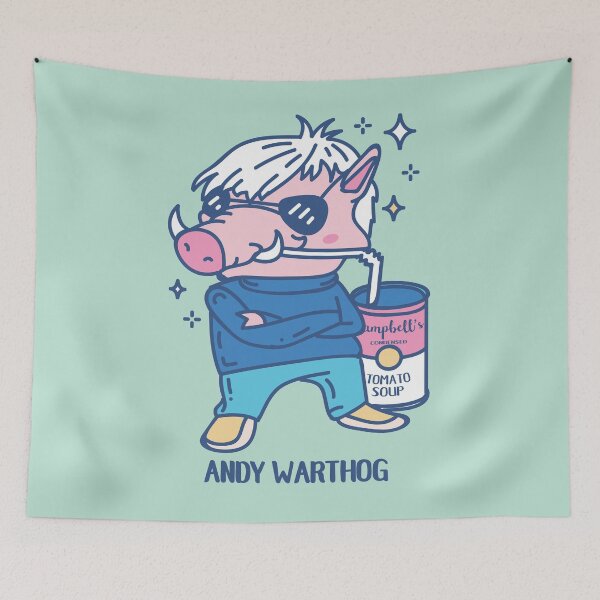 Item preview, Andy Warthog funny Artist Animal pun  designed and sold by SPIRIMAL.