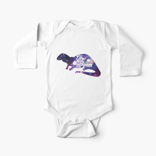 Otter Space Long Sleeve Baby One-Piece