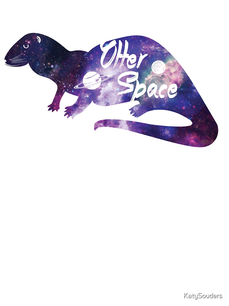Thumbnail 2 of 2, Kids T-Shirt, Otter Space designed and sold by KatySouders.