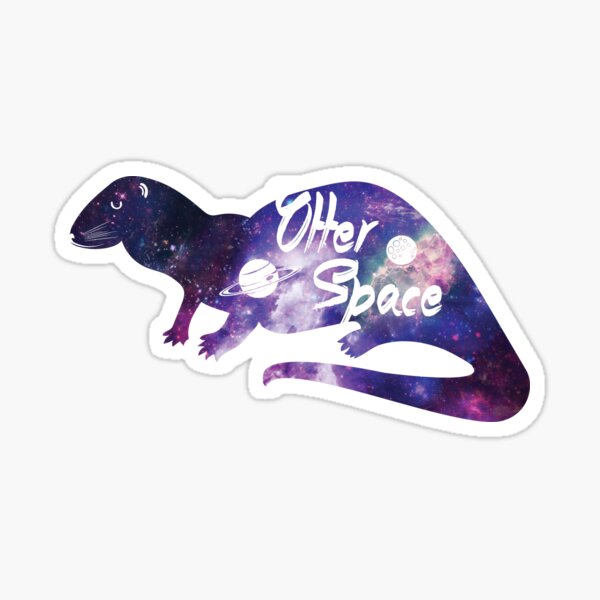 Otter Space Sticker