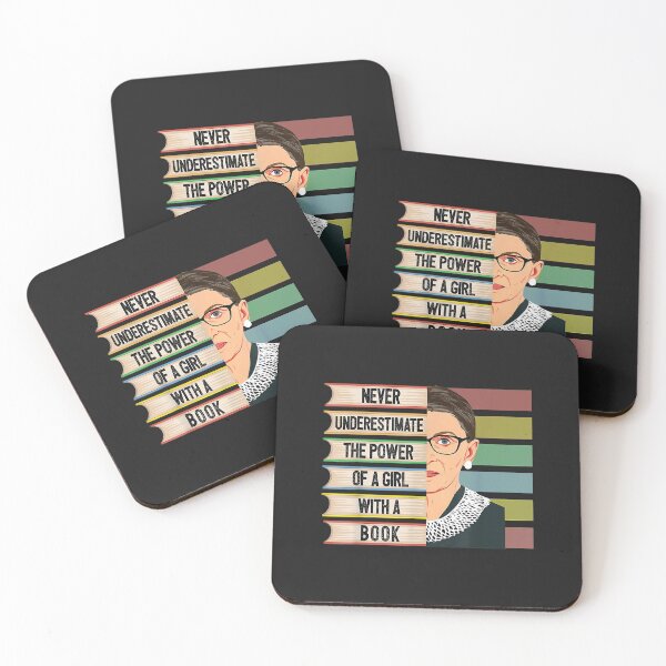 Item preview, Feminist Ruth Bader Ginsburg RBG Quote Girl With Book Women designed and sold by adrianajaue.