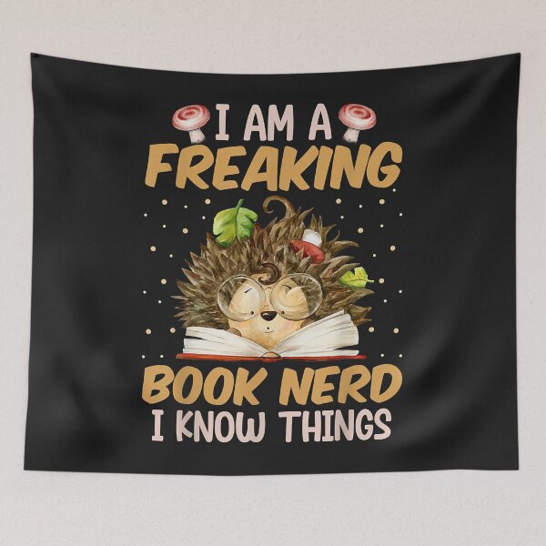 Item preview, Funny Book Nerd Hedgehog Shirt Books Lover Saying Gift designed and sold by adrianajaue.