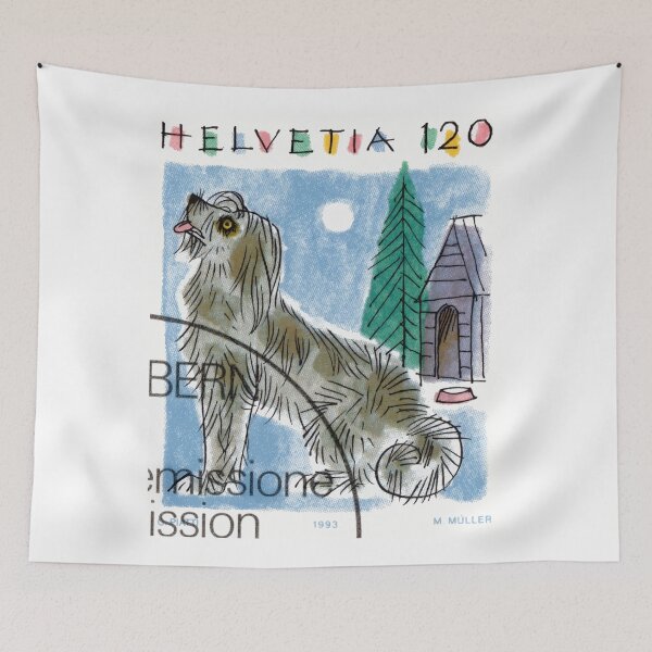 Item preview, 1993 Switzerland Dog Postage Stamp designed and sold by retrographics.