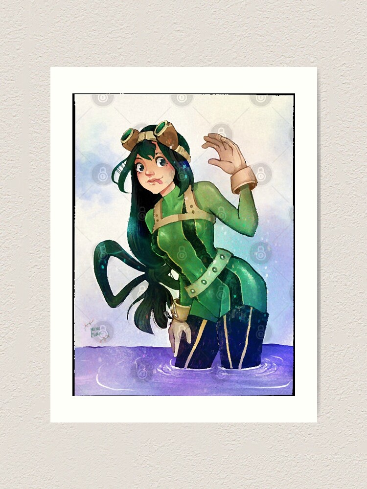 Boku No Hero Academia Froppy Art Print For Sale By Lochlankind Redbubble