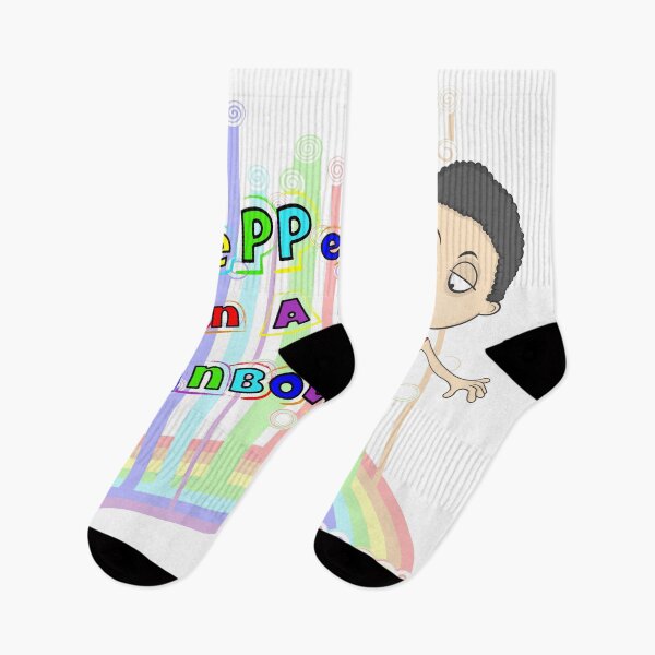 Item preview, the cheerful boy walks on the rainbow  designed and sold by Prof209.