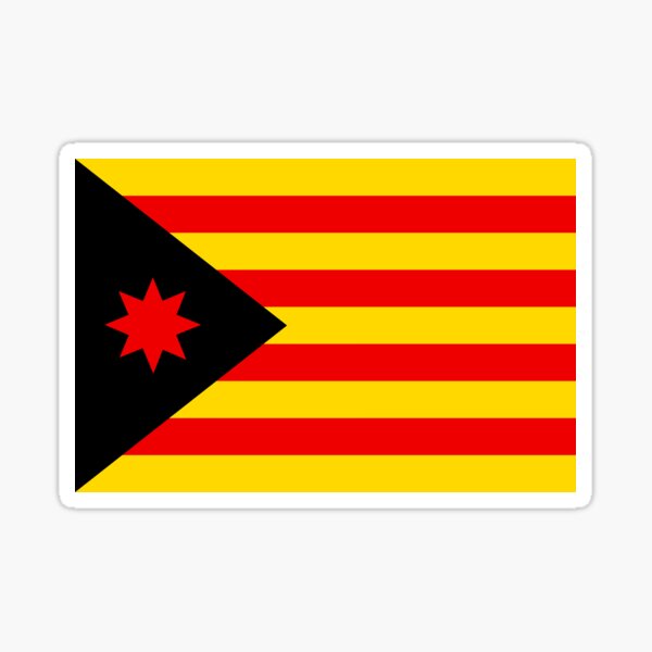  Pegatina Bandera Cataluña (España Independencia Española  Democracia) : Automotriz