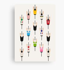 Bicycle squad Canvas Print