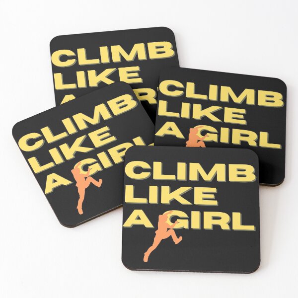 Aperçu de l'œuvre Grimper comme une fille Citation Extreme Sport créée et vendue par mirzadesign.