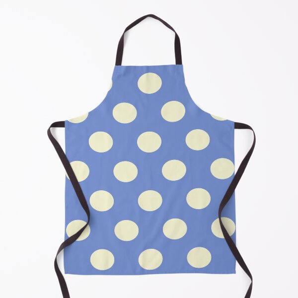 Item preview, Large CREAM and DANUBE BLUE POLKA DOTS designed and sold by RachelMacht.