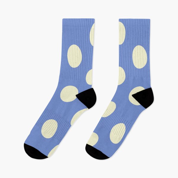 Item preview, Large CREAM and DANUBE BLUE POLKA DOTS designed and sold by RachelMacht.